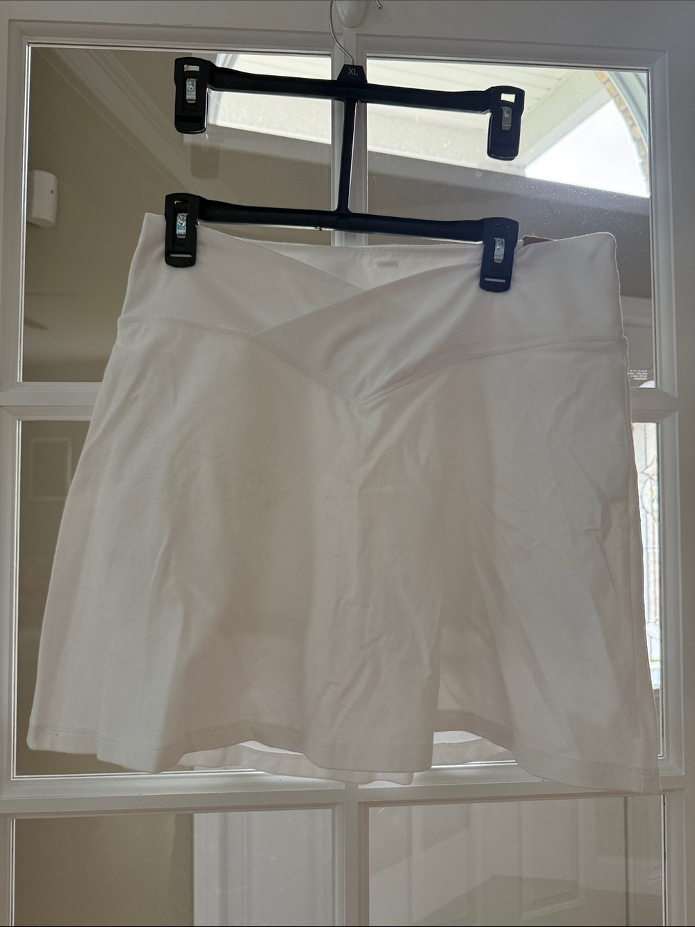 White Women’s Active High Waist V Skort